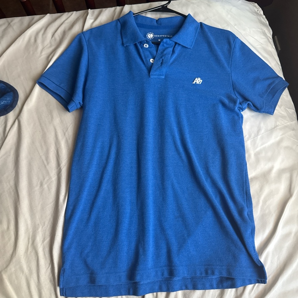 Abercrombie & Fitch Blue Polo Shirt for Men